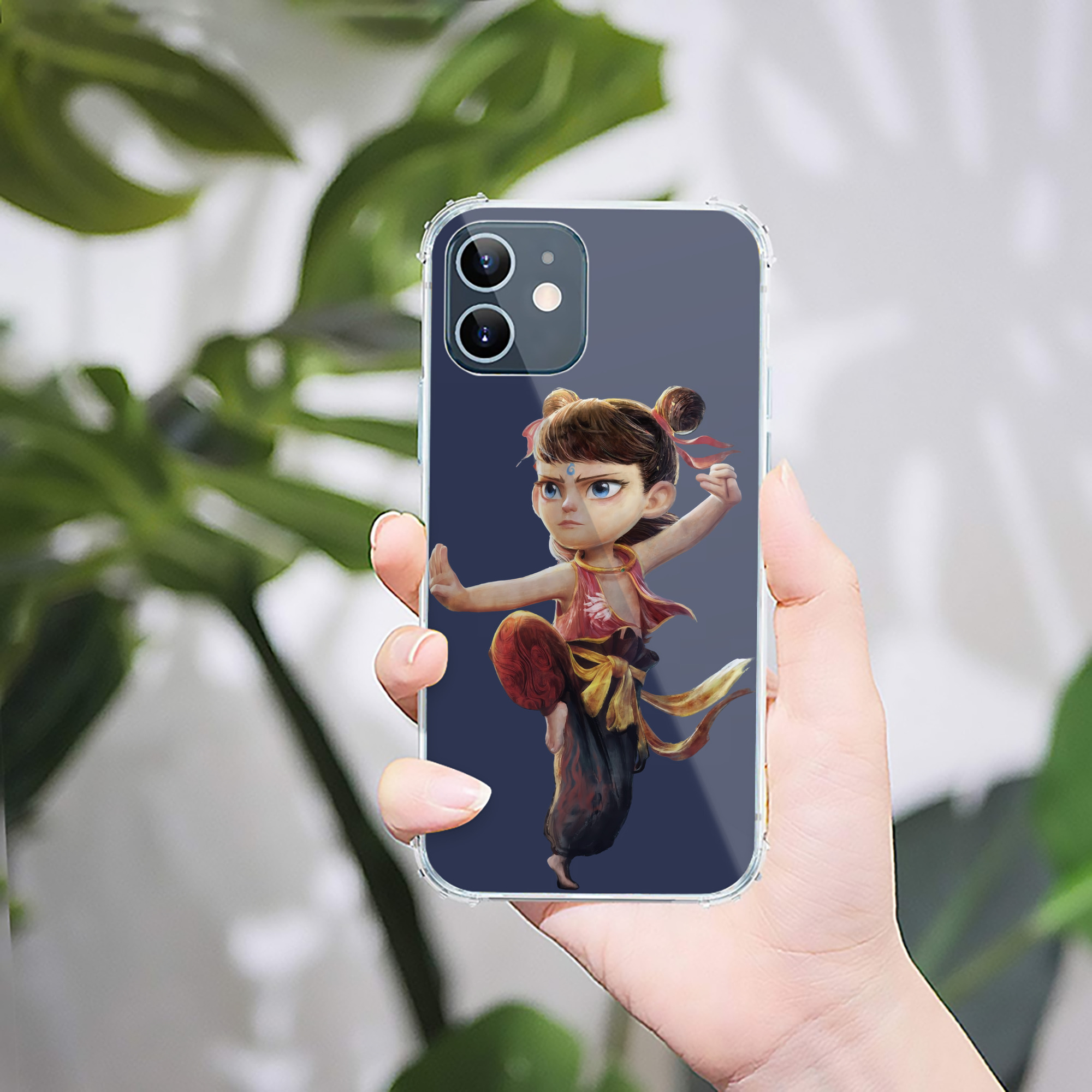 （画像用） Ne Zha 2 ナタ 魔童の大暴れ 【iPhone 12シリーズ対応】透明スマホケース（クリアソフトケース）